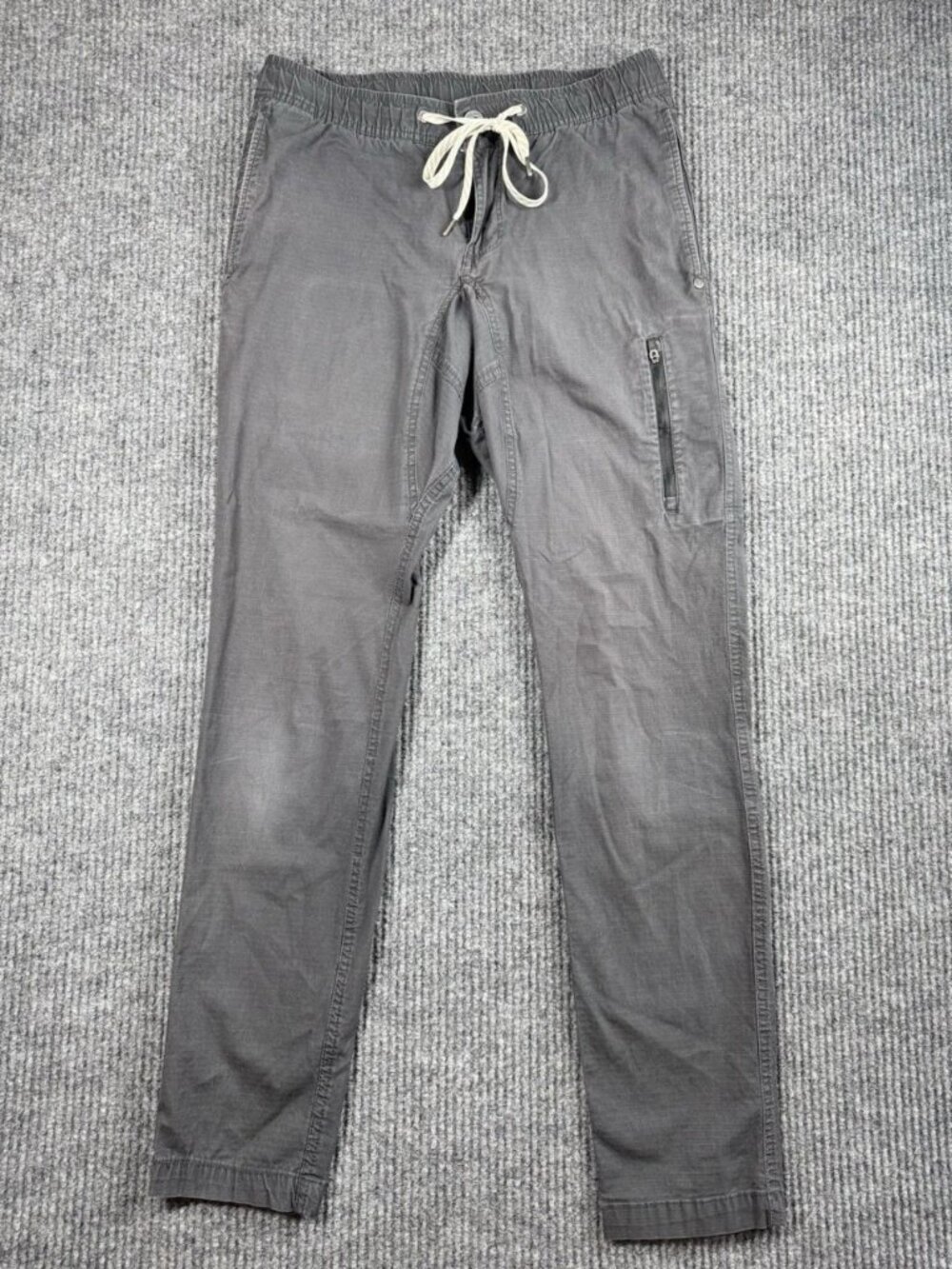 Vuori Ripstop Climber Pants Men’s Small Light Gray V412 Drawstring Jogger Hiking